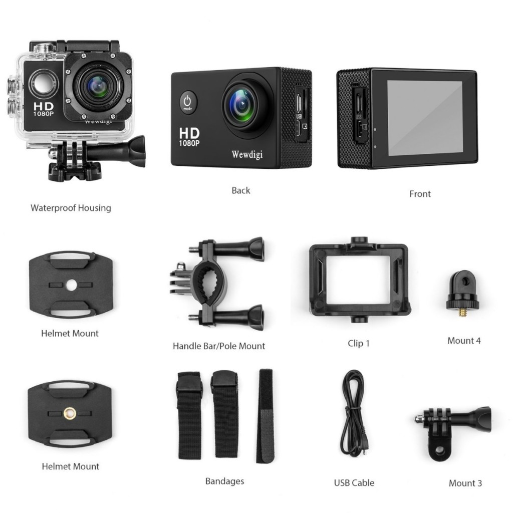 Wewdigi ev5000 action camera