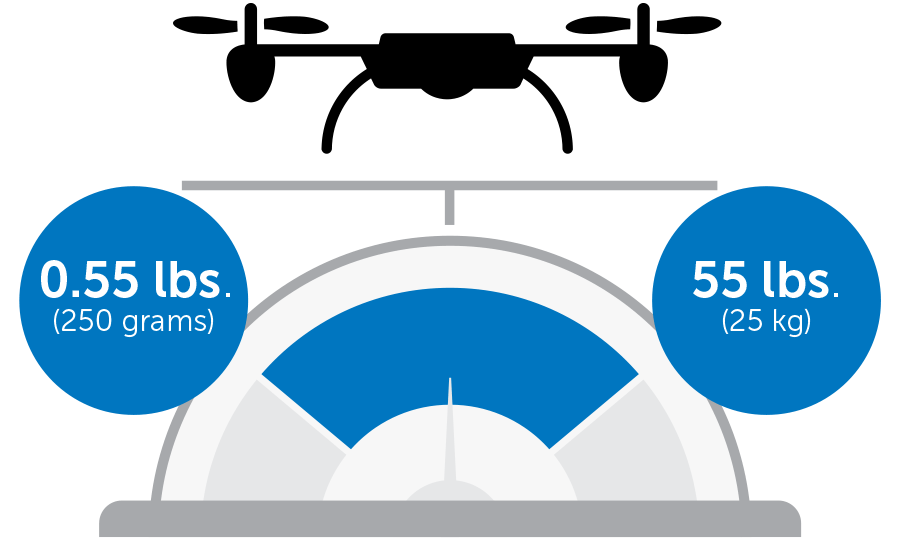 drones under .55lb